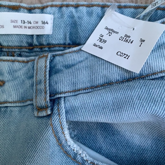 BRND NEW !ZARA,  kids new !jeans shorts , size 13-14 - Picture 8 of 9